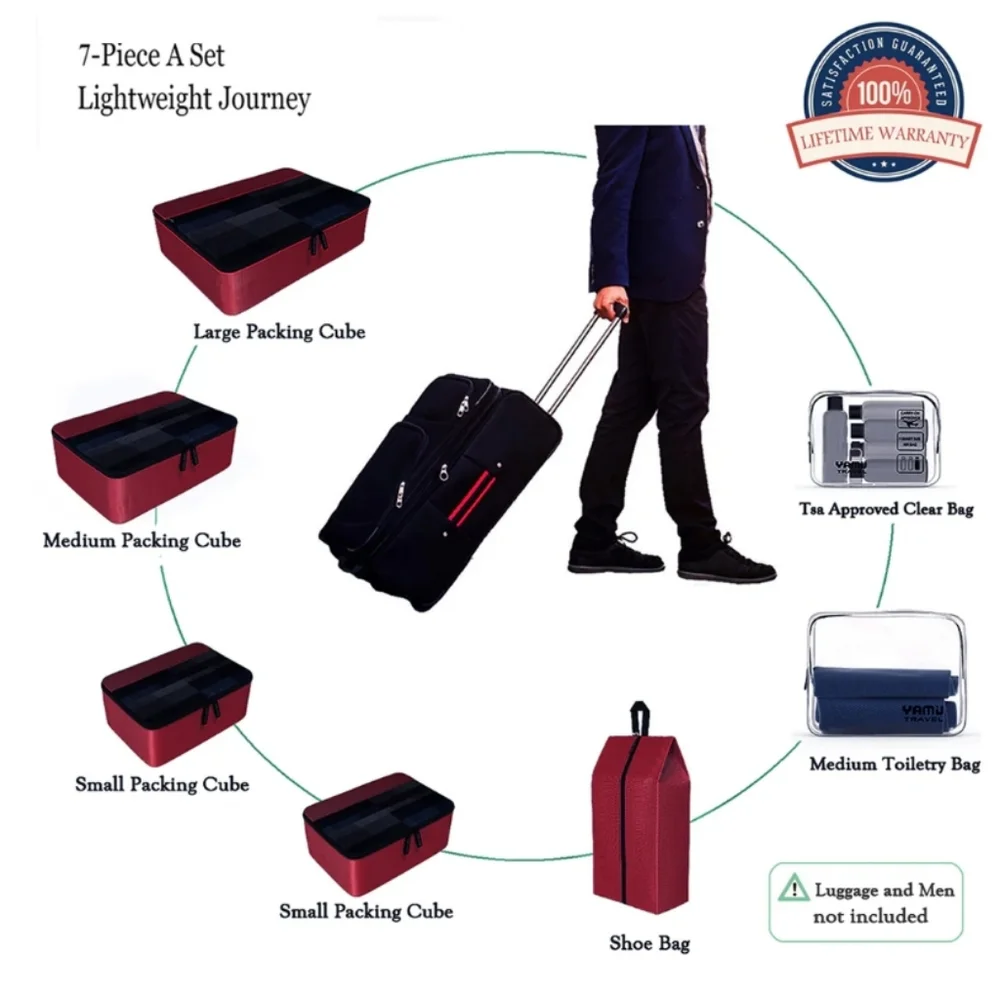 TAMIU Travel Packing Waterproof Bags
